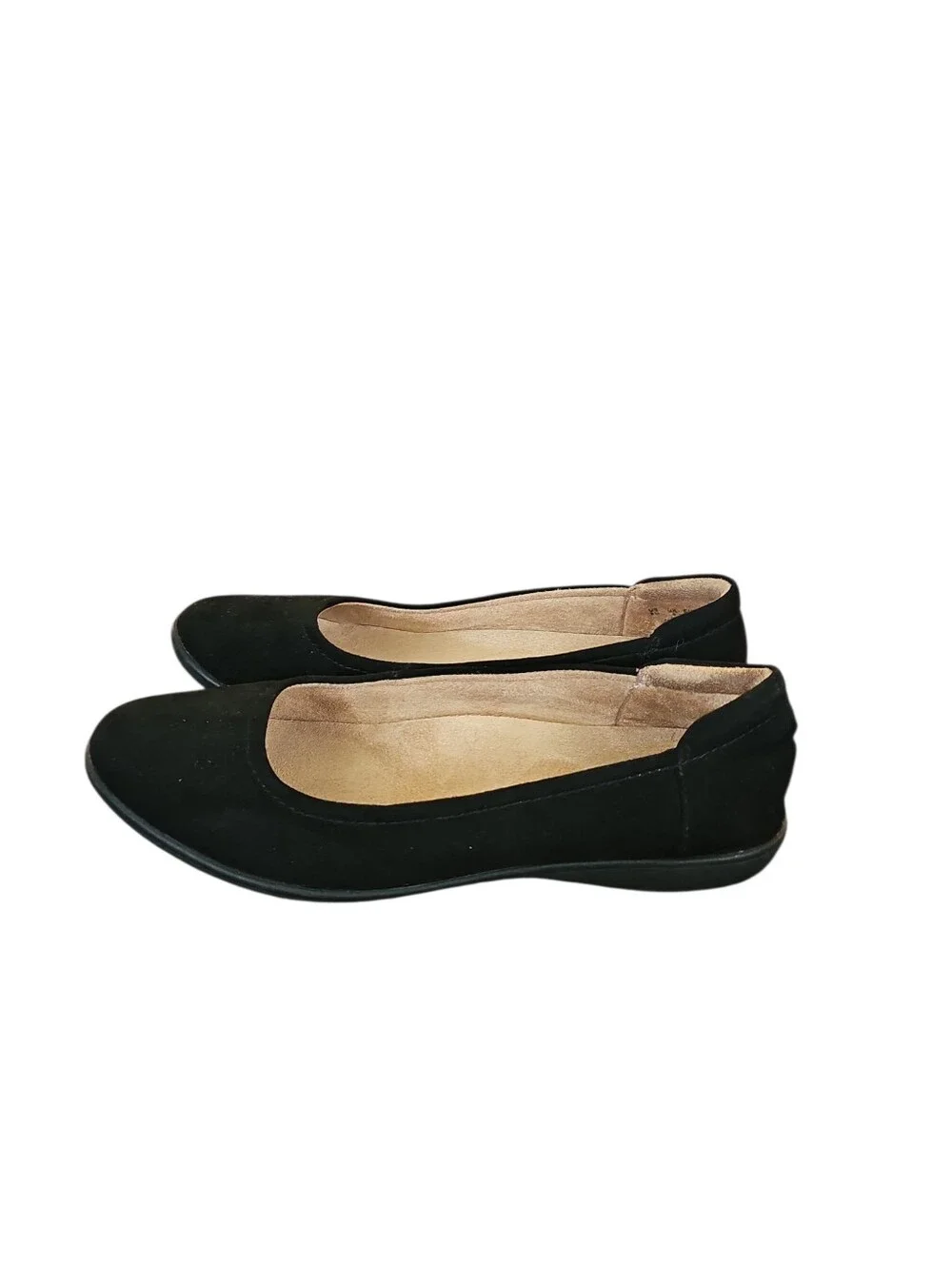 Naturalizer Flexy Ballet Flat Classic Women's Black Suede Shoes Sz 8 SH239